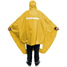 Promotional Orange And Black Disposable Durable mens Womens Rain Ponchos Rain Gears Raincoat